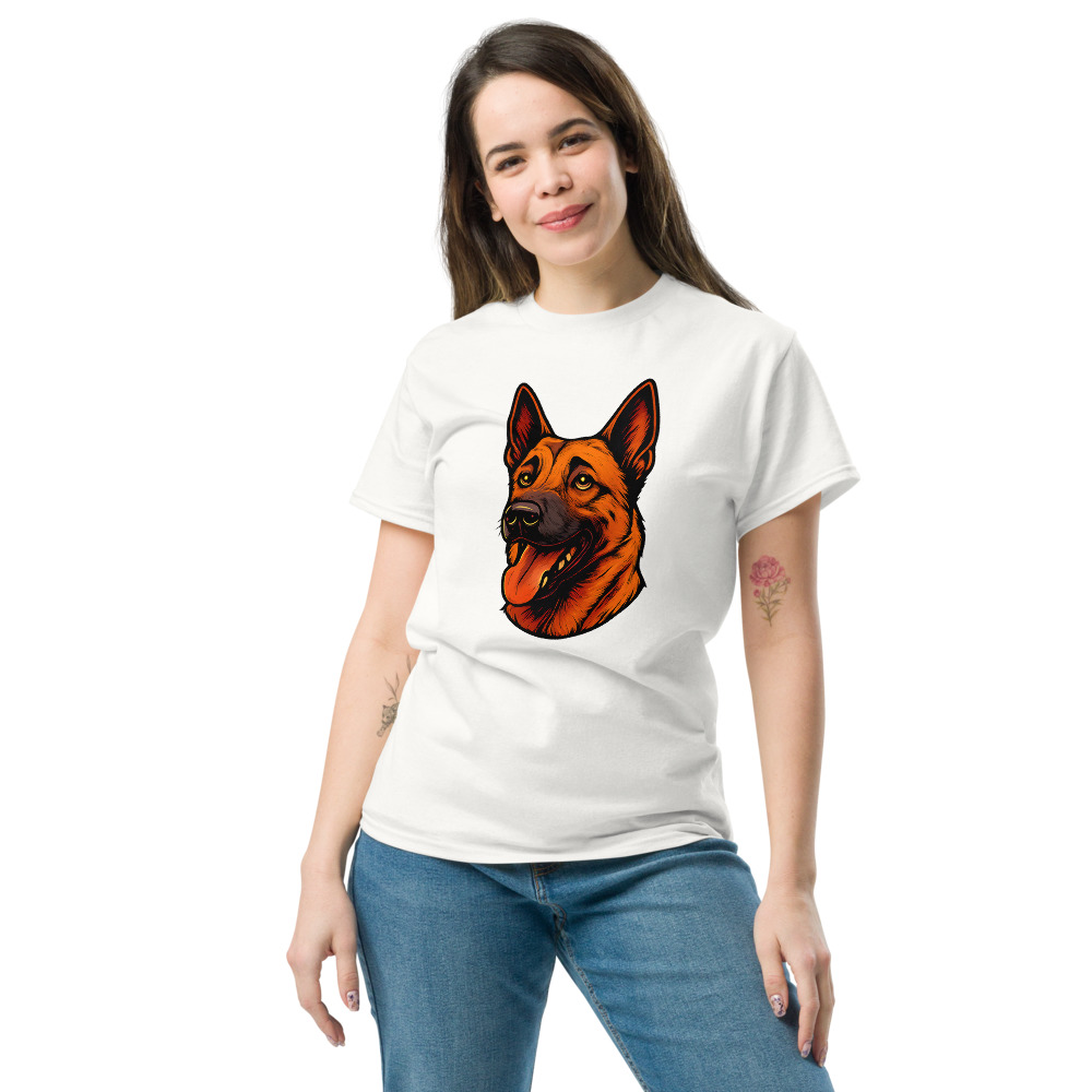 Belgian Malinois in comic book style with warm colors - Image 9