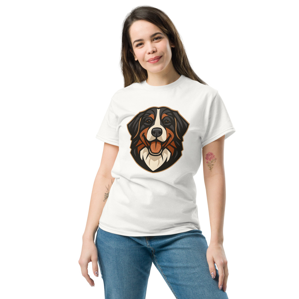 Bernese Mountain Dog Art Deco design with breed colors - Image 8