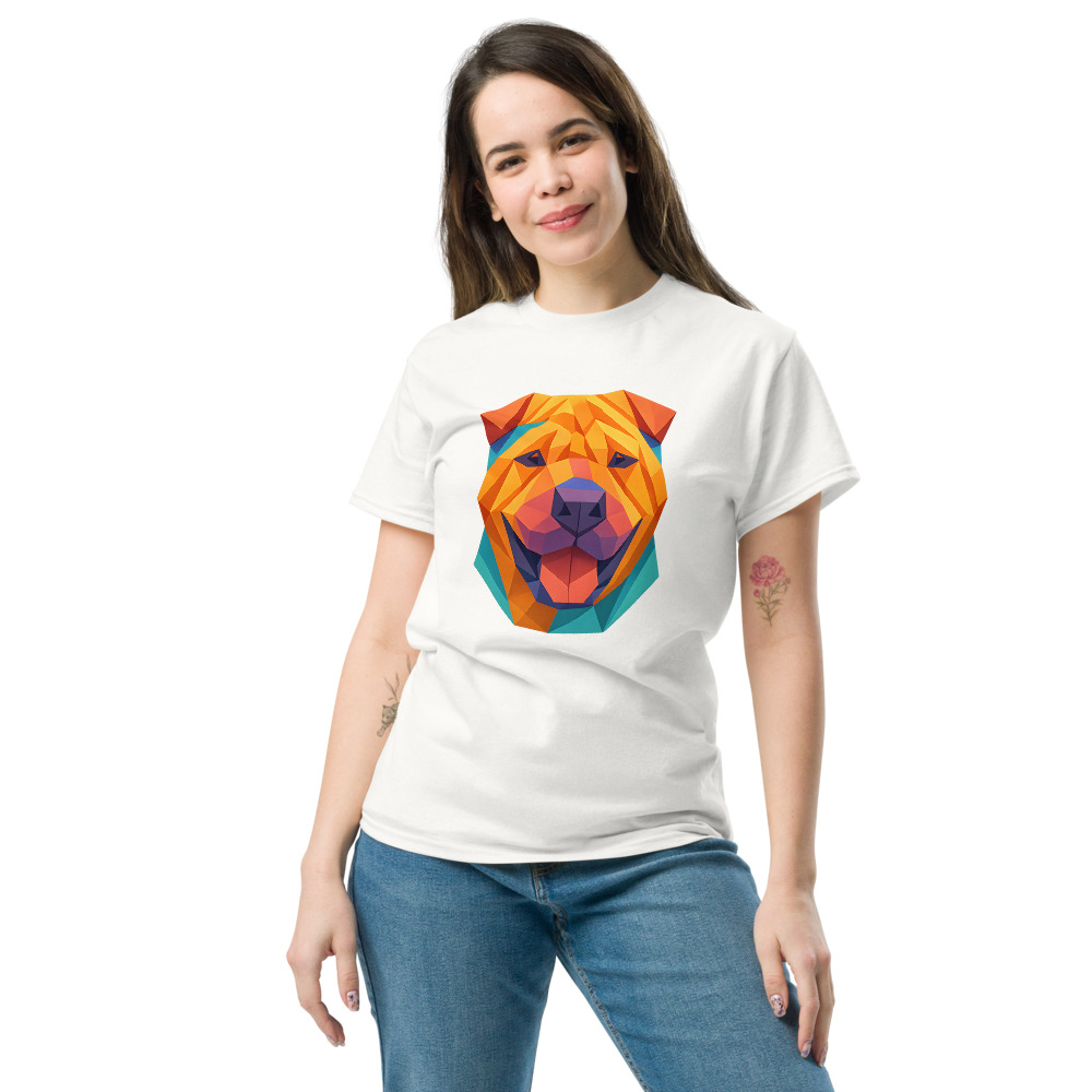Chinese Shar-Pei in origami paper style with bright colors - Image 9