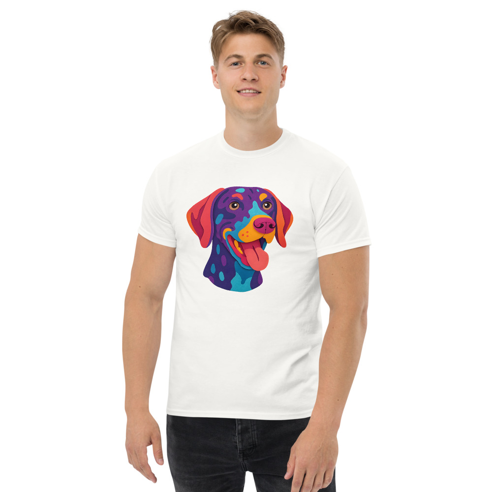 German Shorthaired Pointer in paper cutout style with bright colors - Image 8