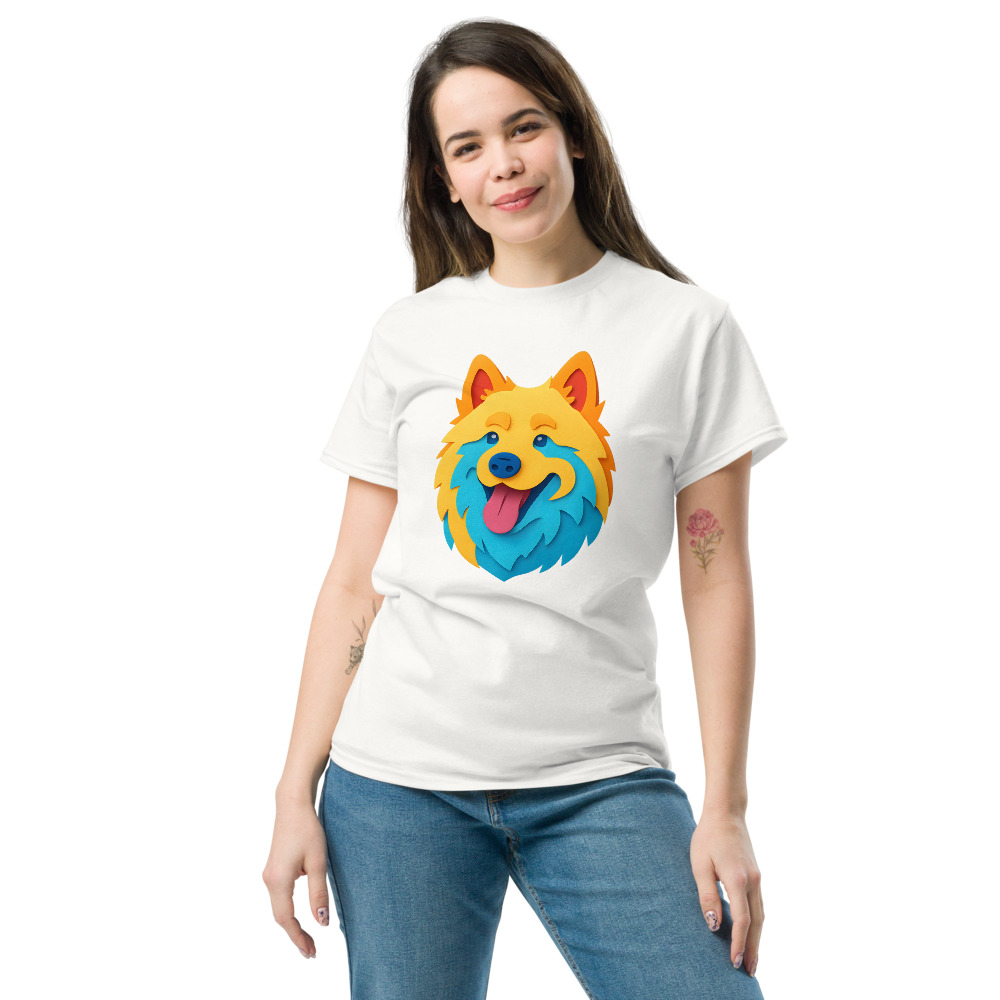 Samoyed in paper cutout style with bright colors - Image 8