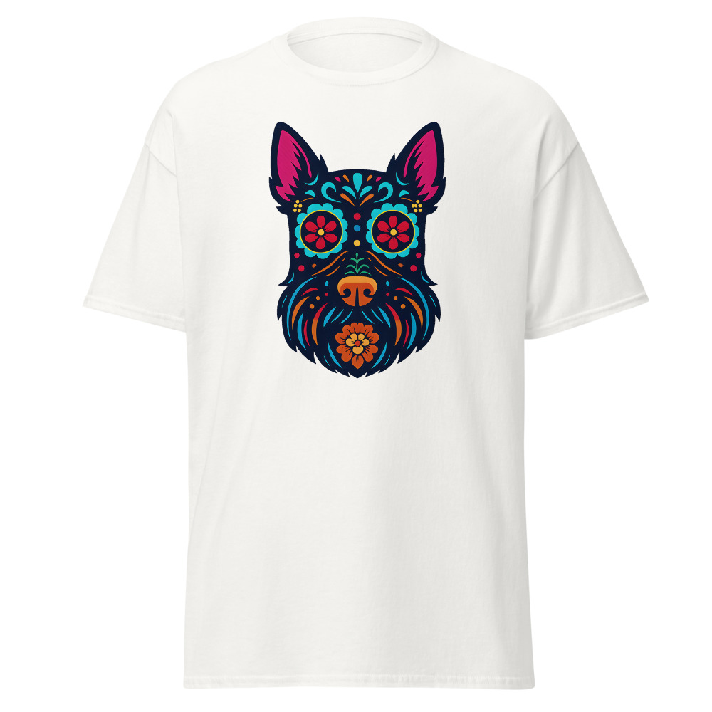 Scottish Terrier in Day of Dead style with bright colors - Image 8