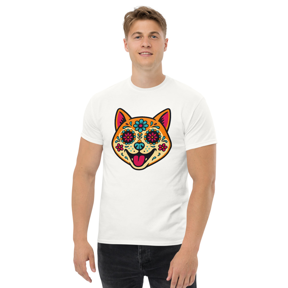 Shiba Inu in Day of Dead style with bright colors - Image 9