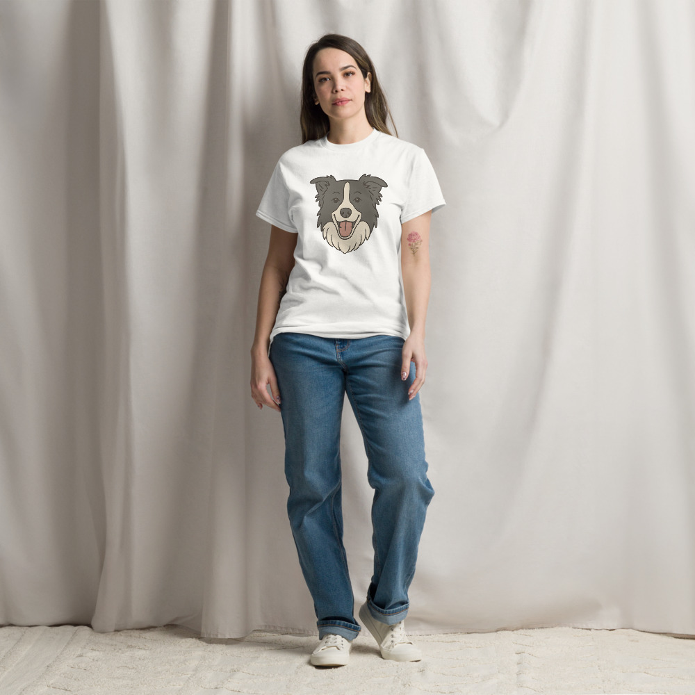 Border Collie in scientific diagram style with muted colors - Image 9