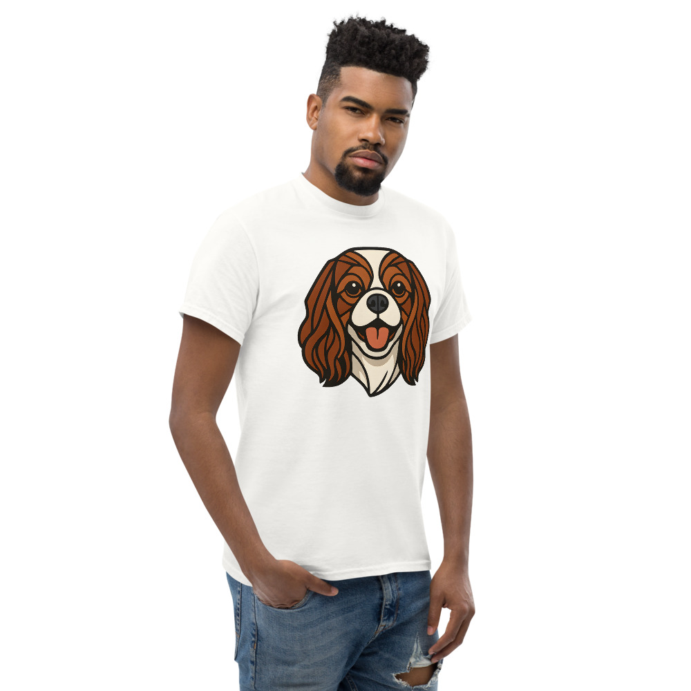 Cavalier King Charles Spaniel in Art Deco style with breed colors - Image 9