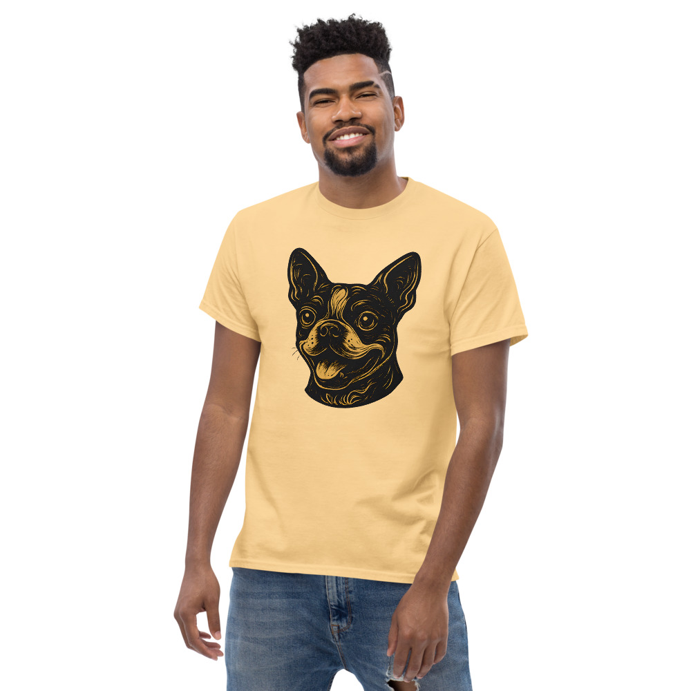 Boston Terrier in whimsical fantasy style with black and gold colors - Image 5