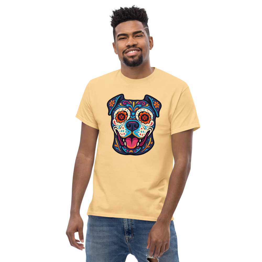 Cane Corso in Day of Dead style with bright colors