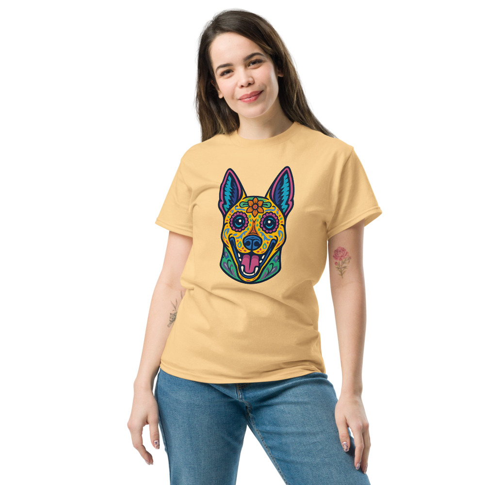 Belgian Malinois in Day of Dead style with bright colors - Image 4