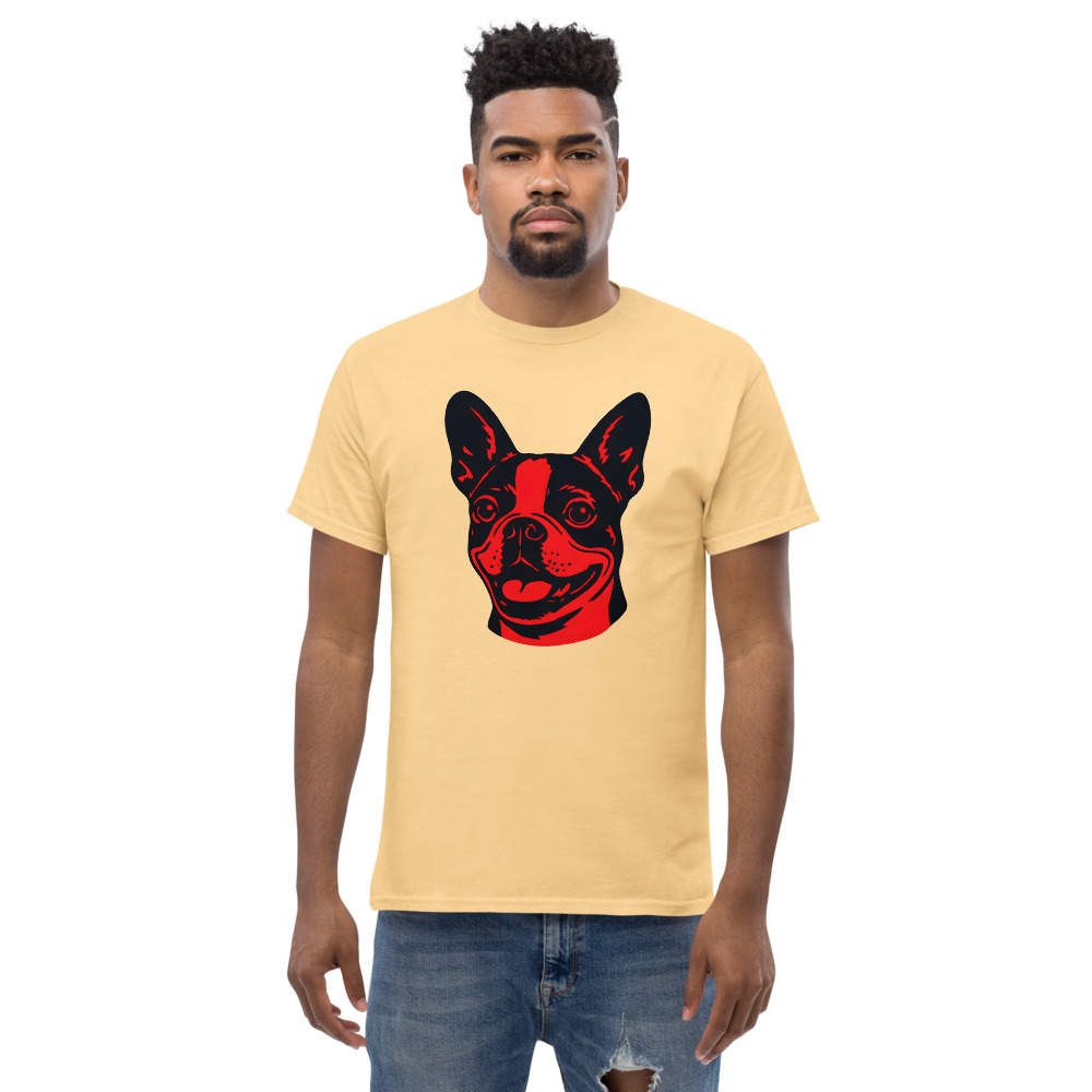 Boston Terrier in Pop Art style with bright red and deep black - Image 4