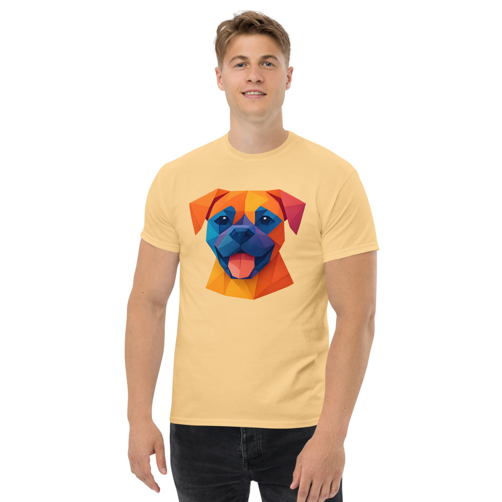 Boxer dog in origami paper style with bright colors - Image 3
