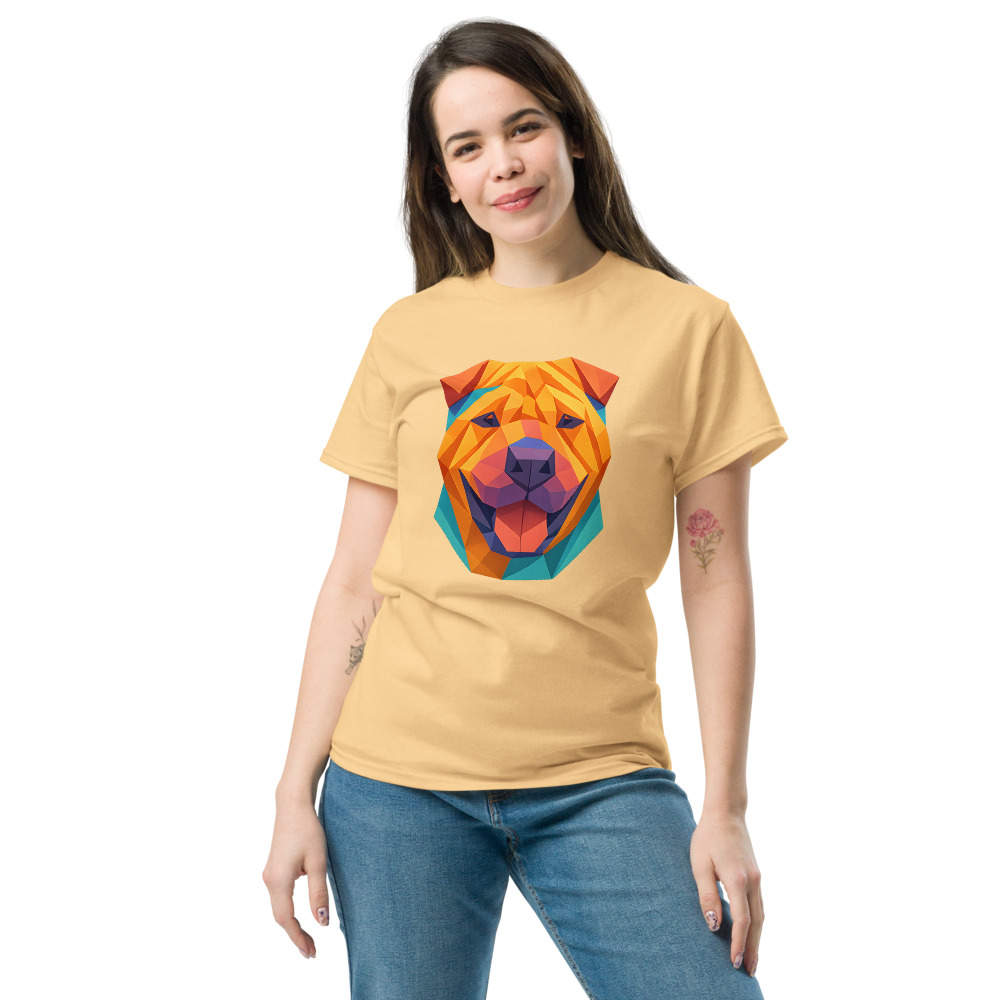Chinese Shar-Pei in origami paper style with bright colors - Image 3