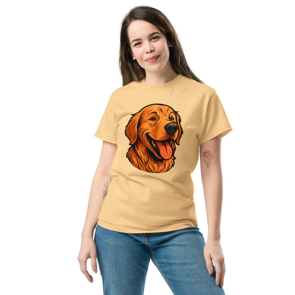 Golden Retriever in comic book style with warm colors - Image 5