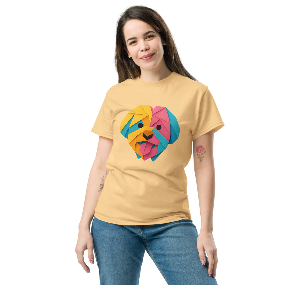 Maltese Dog in origami paper style with bright colors - Image 4