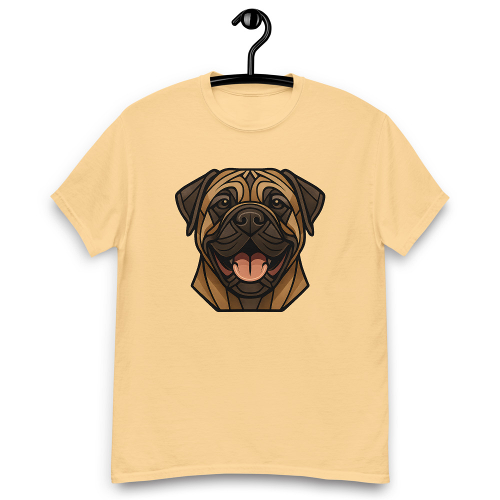 Mastiff in Art Deco style with common breed colors - Image 3