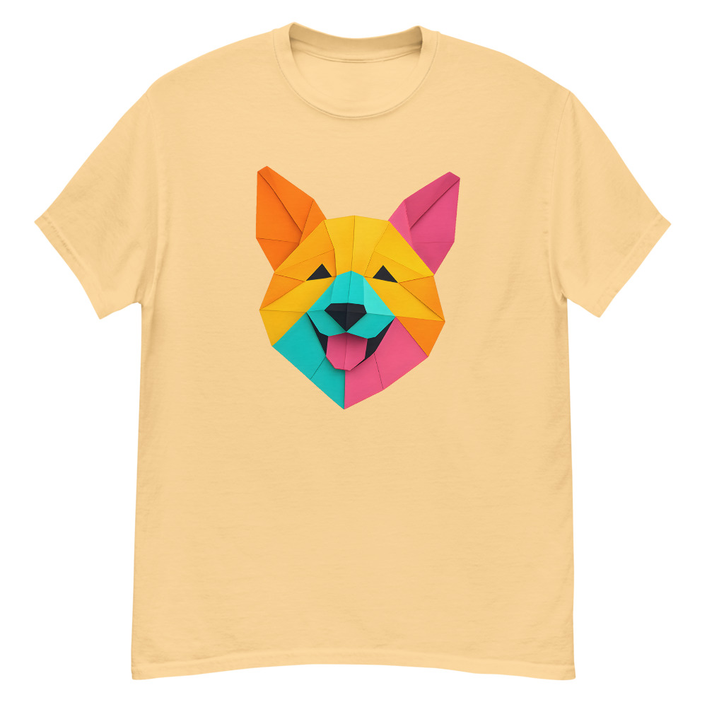 Pembroke Welsh Corgi in origami paper style with bright colors - Image 3