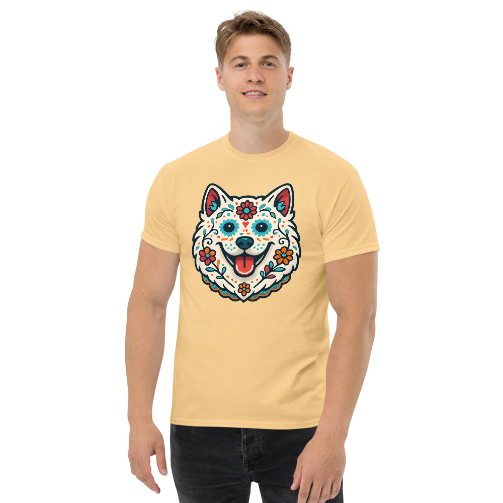 Samoyed in Day of Dead style with bright colors - Image 4