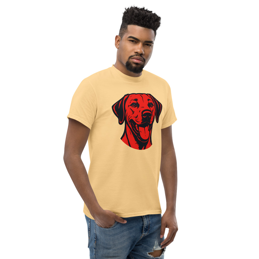 Rhodesian Ridgeback in Pop Art style with bright red and deep black - Image 6