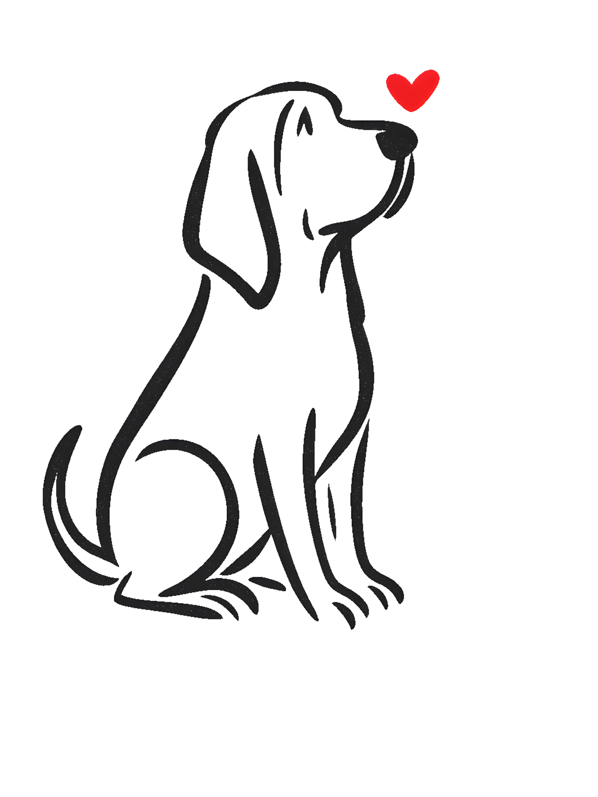 Bloodhound in artistic style - Image 2