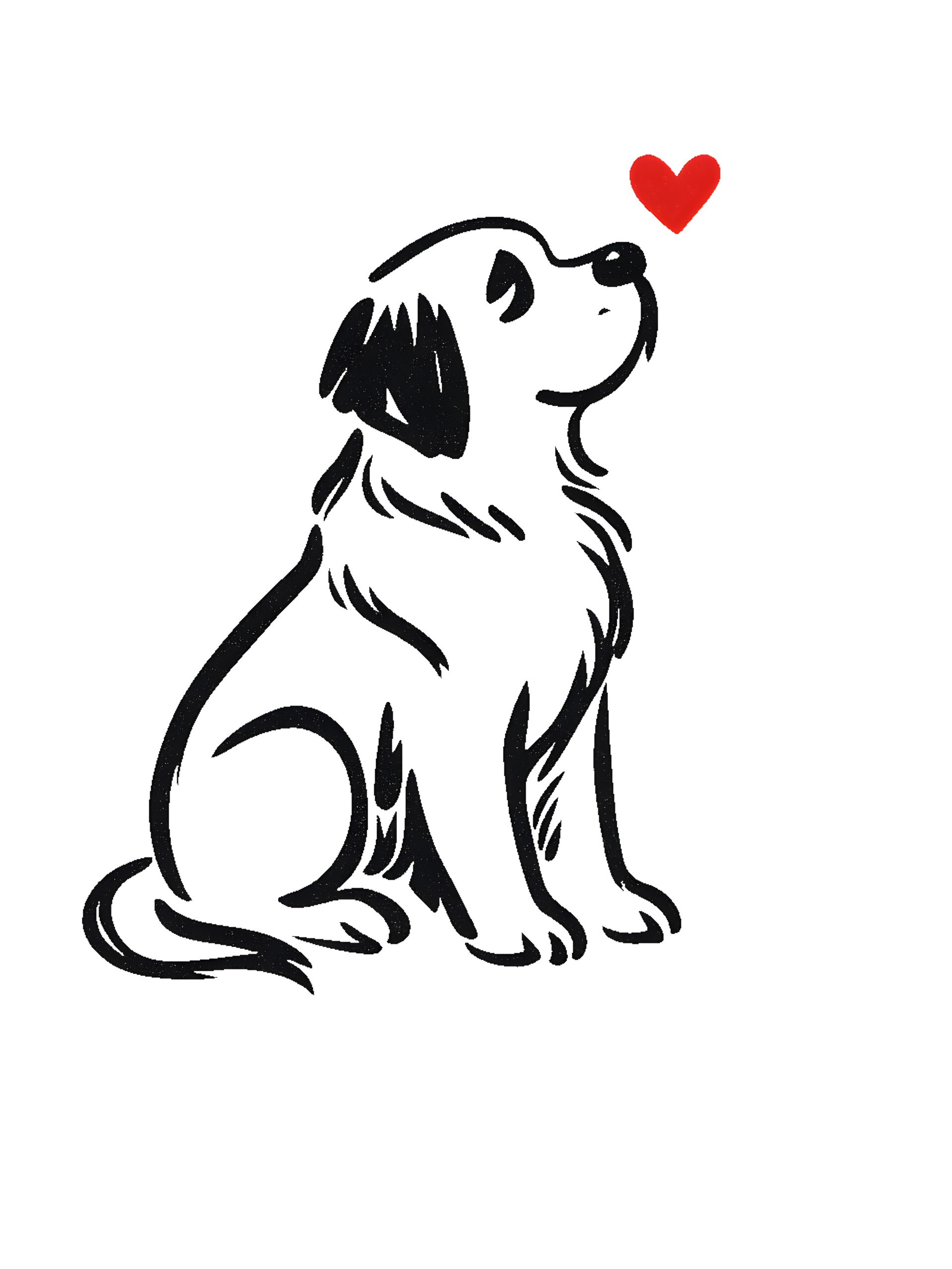 St. Bernard in artistic style - Image 2