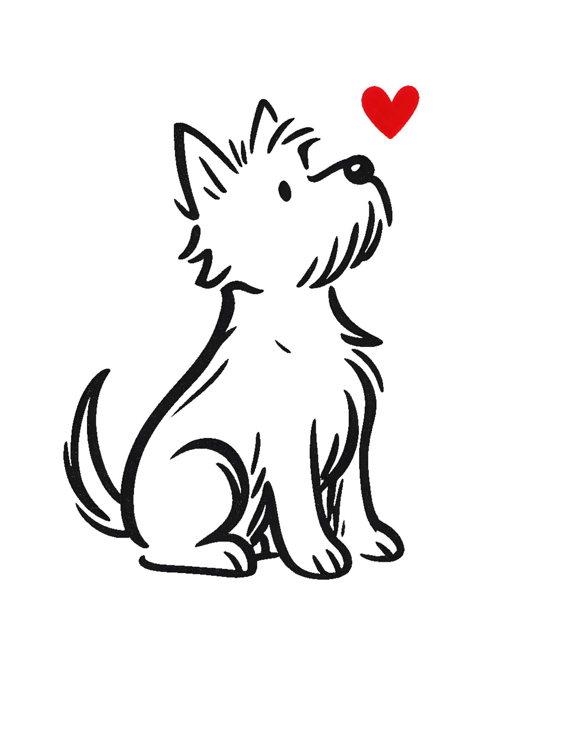 West Highland White Terrier in artistic style - Image 2
