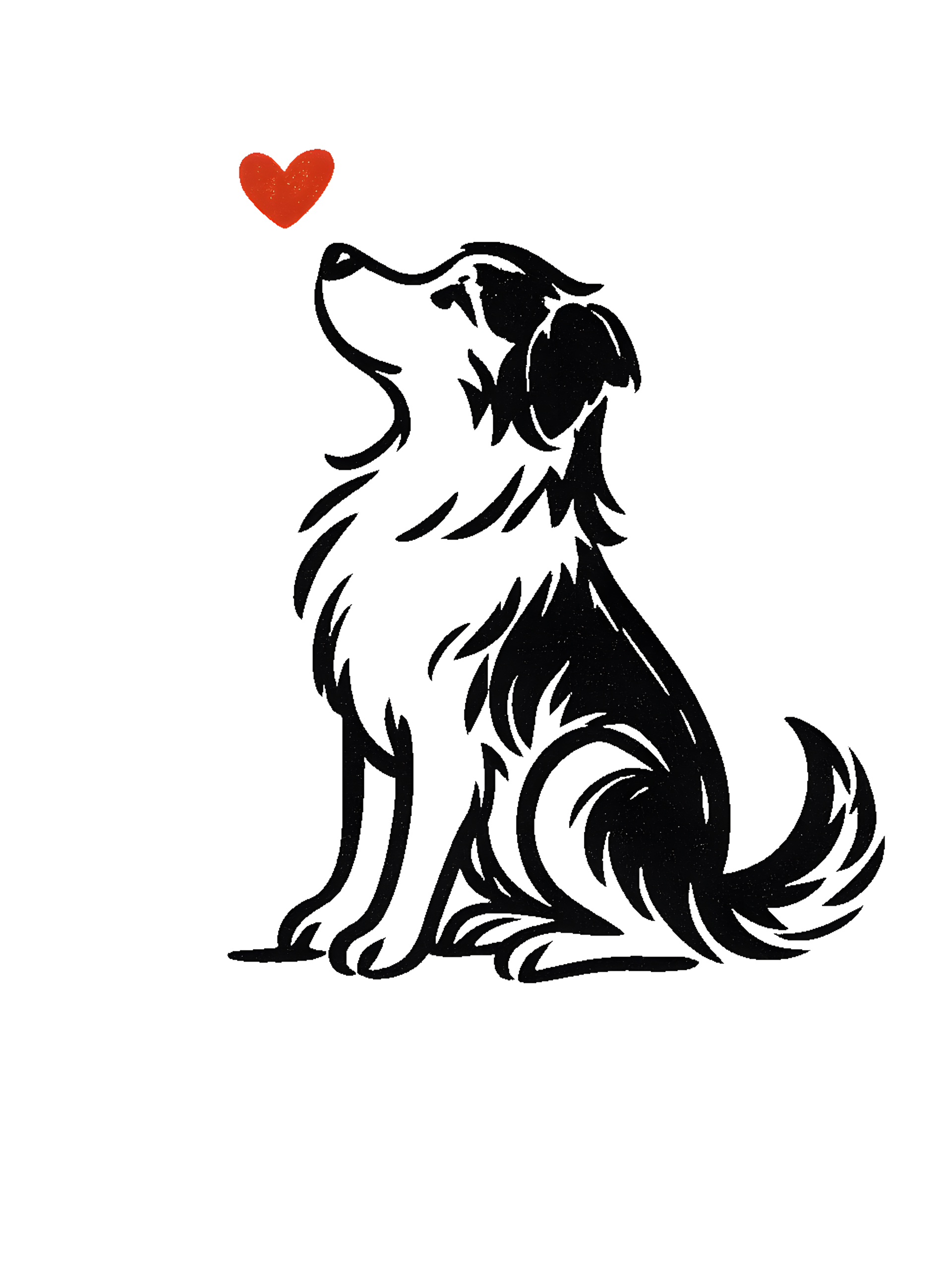 Australian Shepherd in artistic style - Image 2