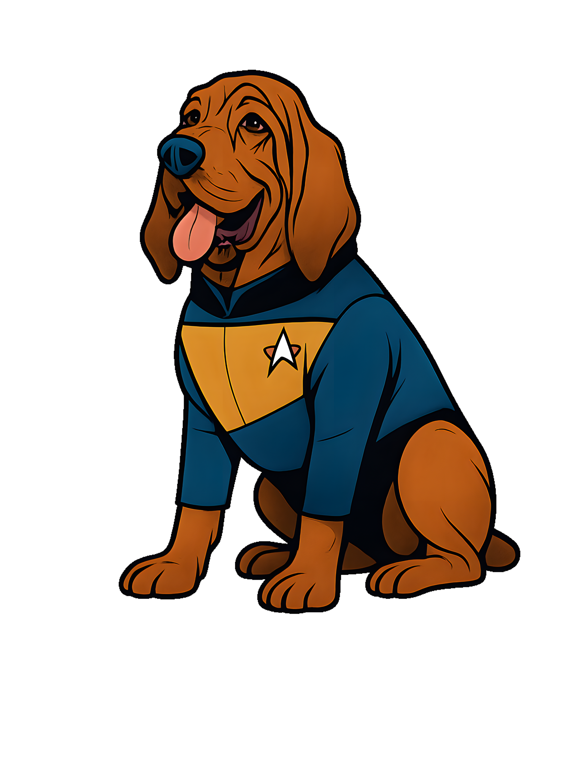 Bloodhound in comic Star Trek style - Image 2