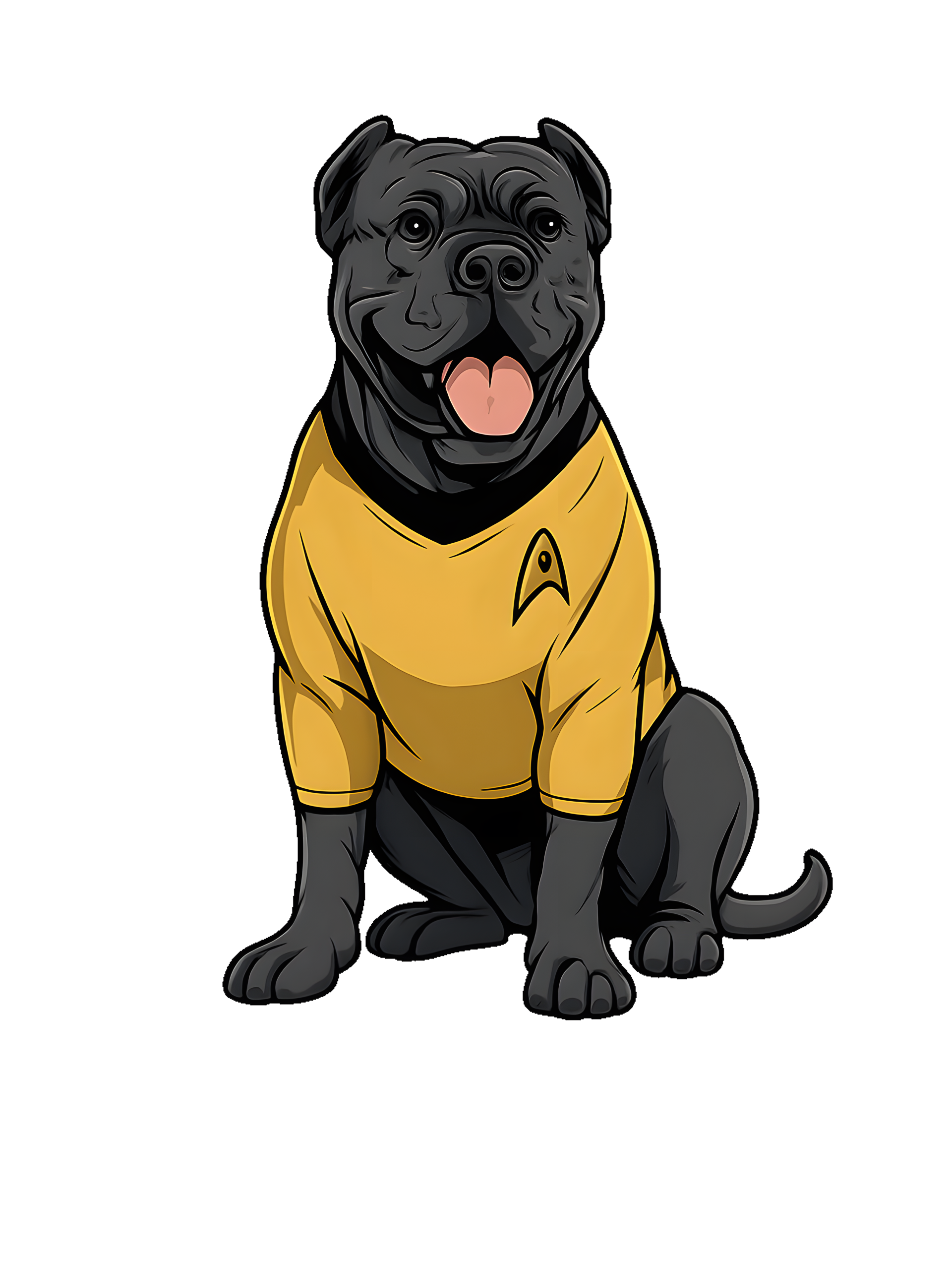 Cane Corso in comic Star Trek style - Image 2
