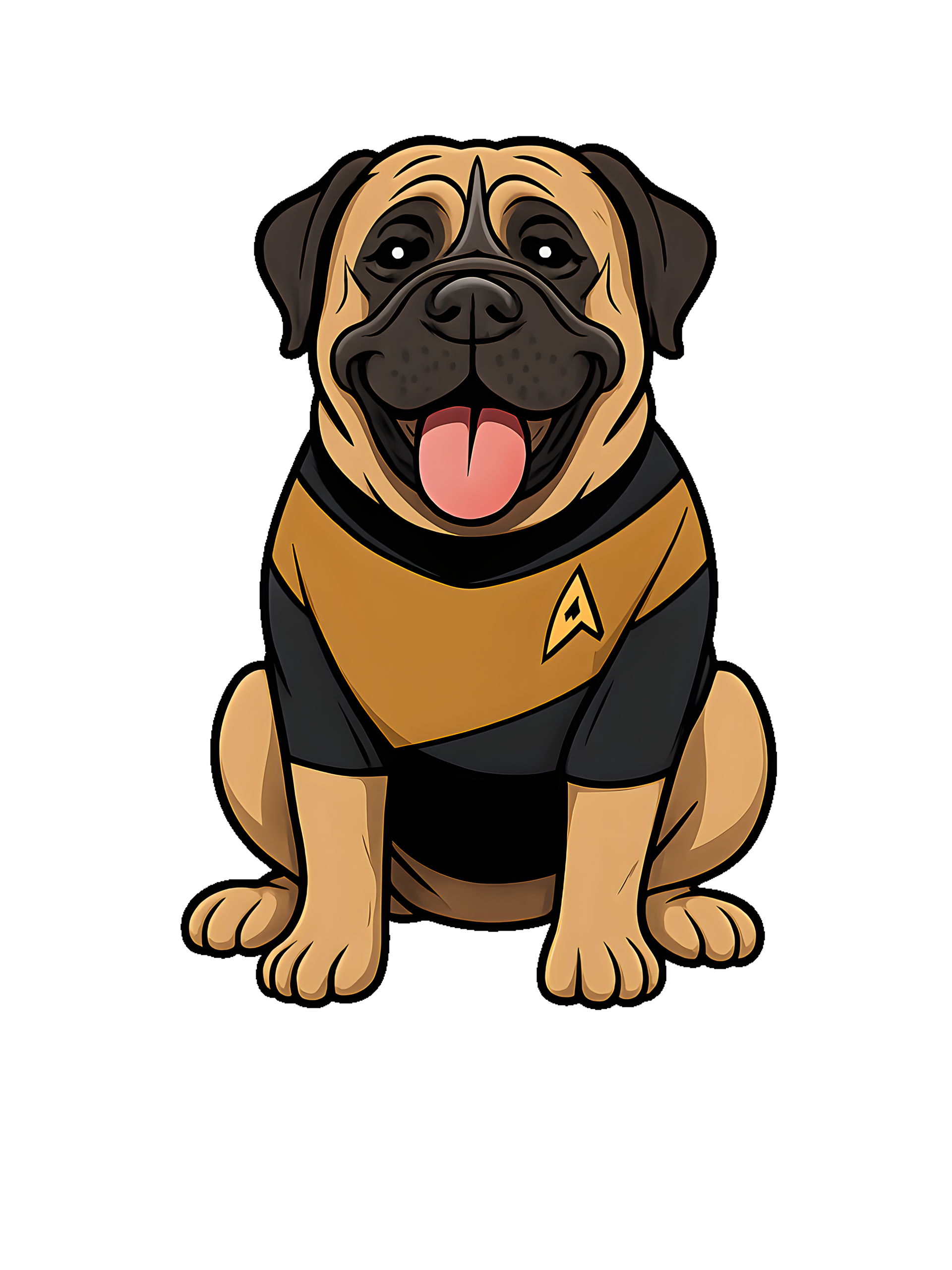 Mastiff in comic Star Trek style - Image 2