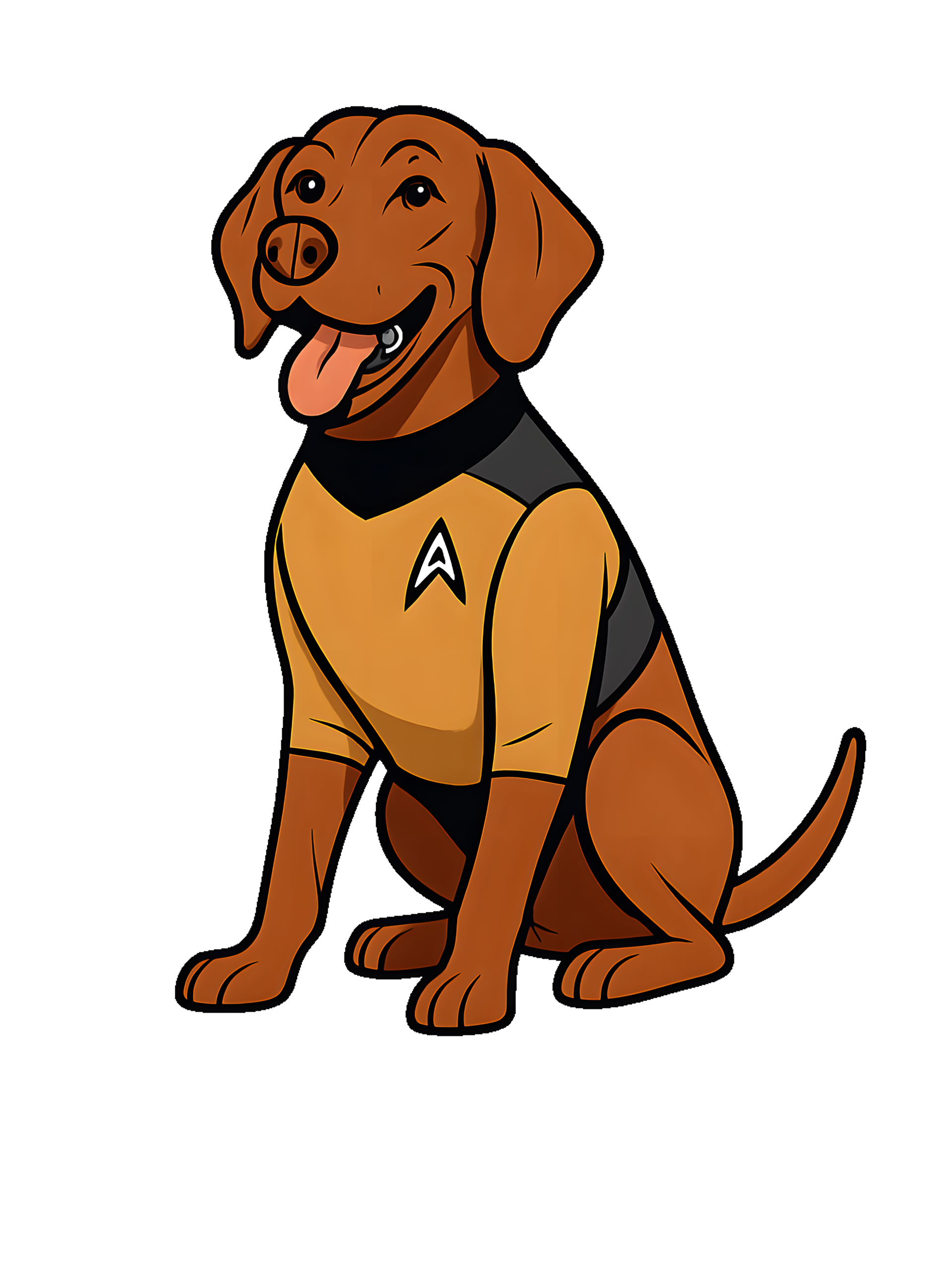 Vizsla in comic star trek style - Image 2