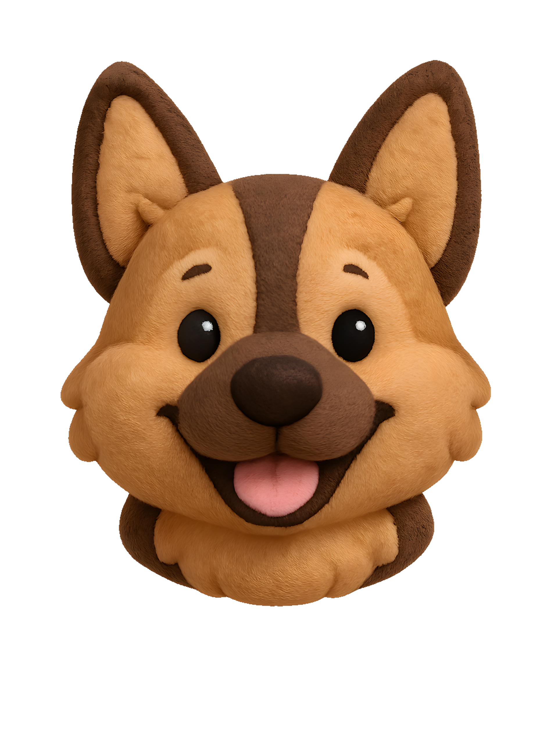German Shepherd in plush style with vibrant colors - Image 2