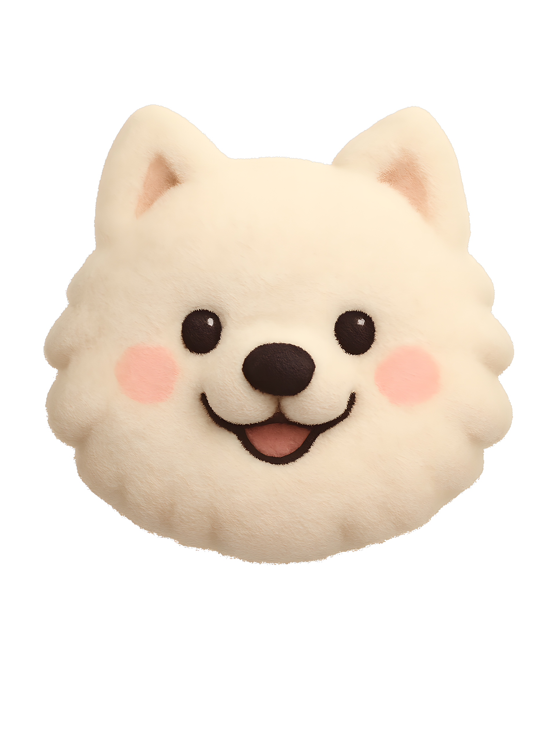 Samoyed in plush style with pastel colors - Image 2