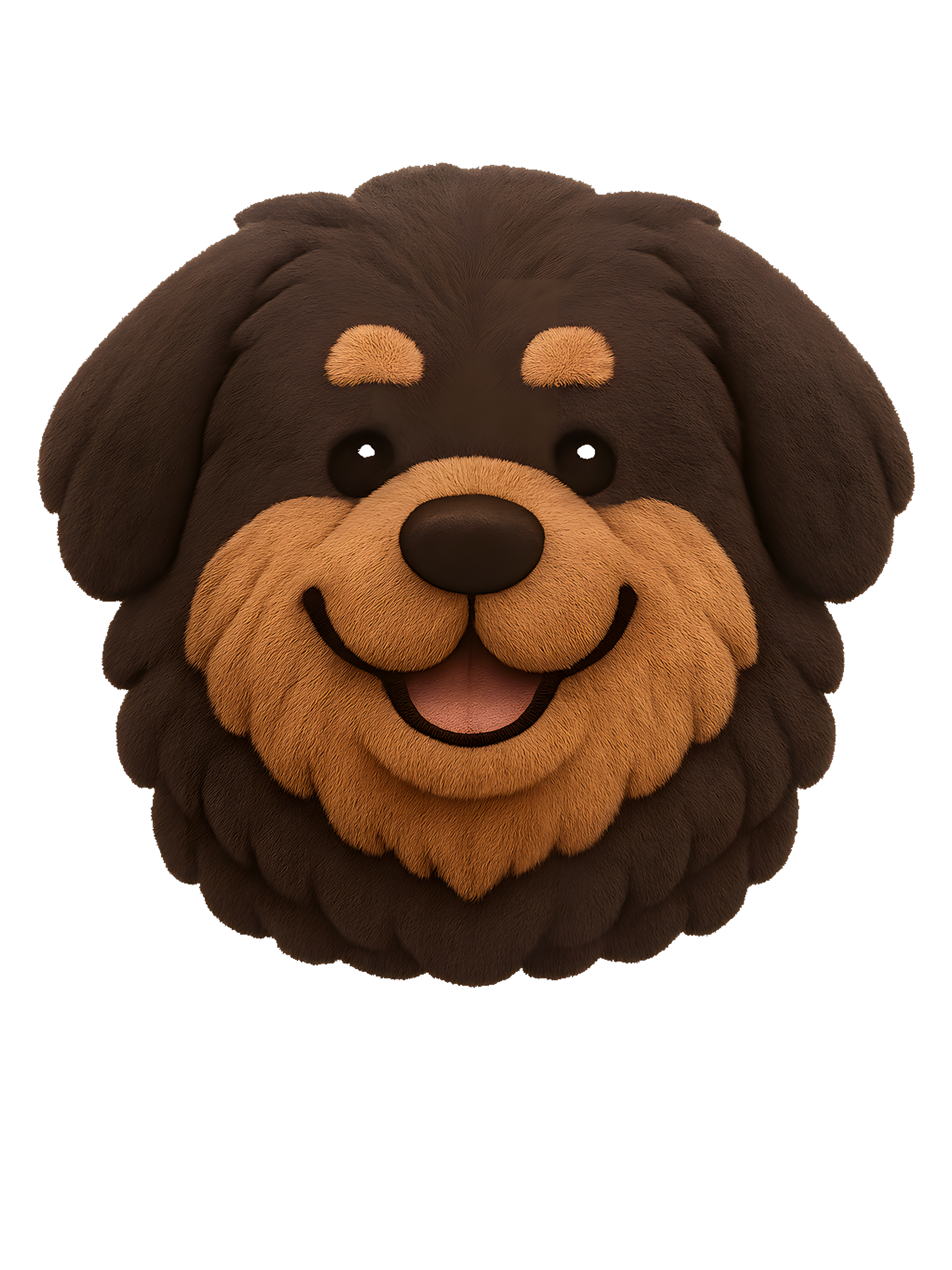 Tibetan Mastiff in plush style with vibrant colors - Image 2