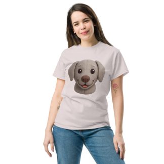Weimaraner in plush style with soft colors