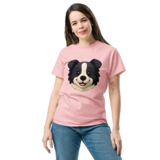 Border Collie in plush style with vibrant colors