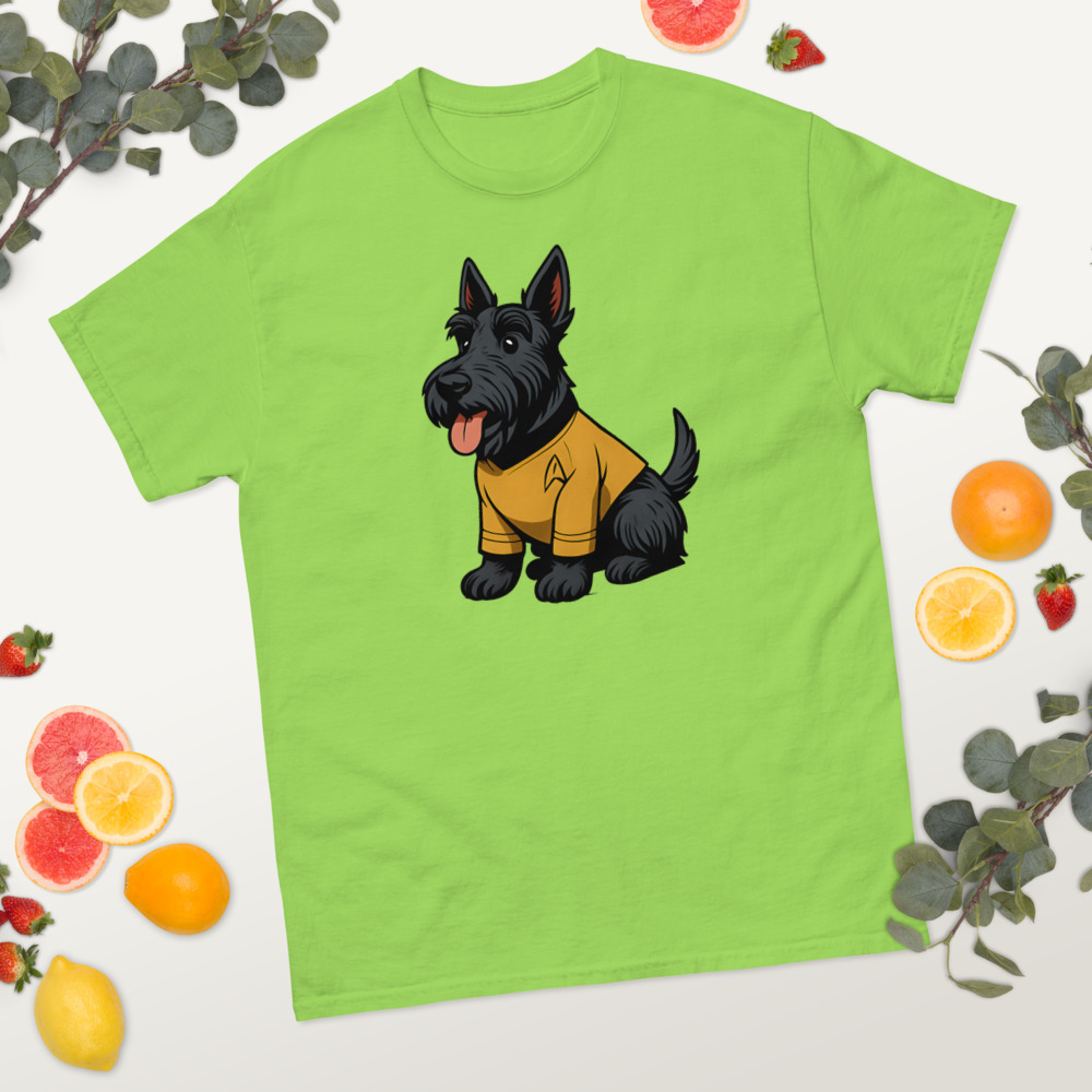 Scottish Terrier in comic Star Trek style