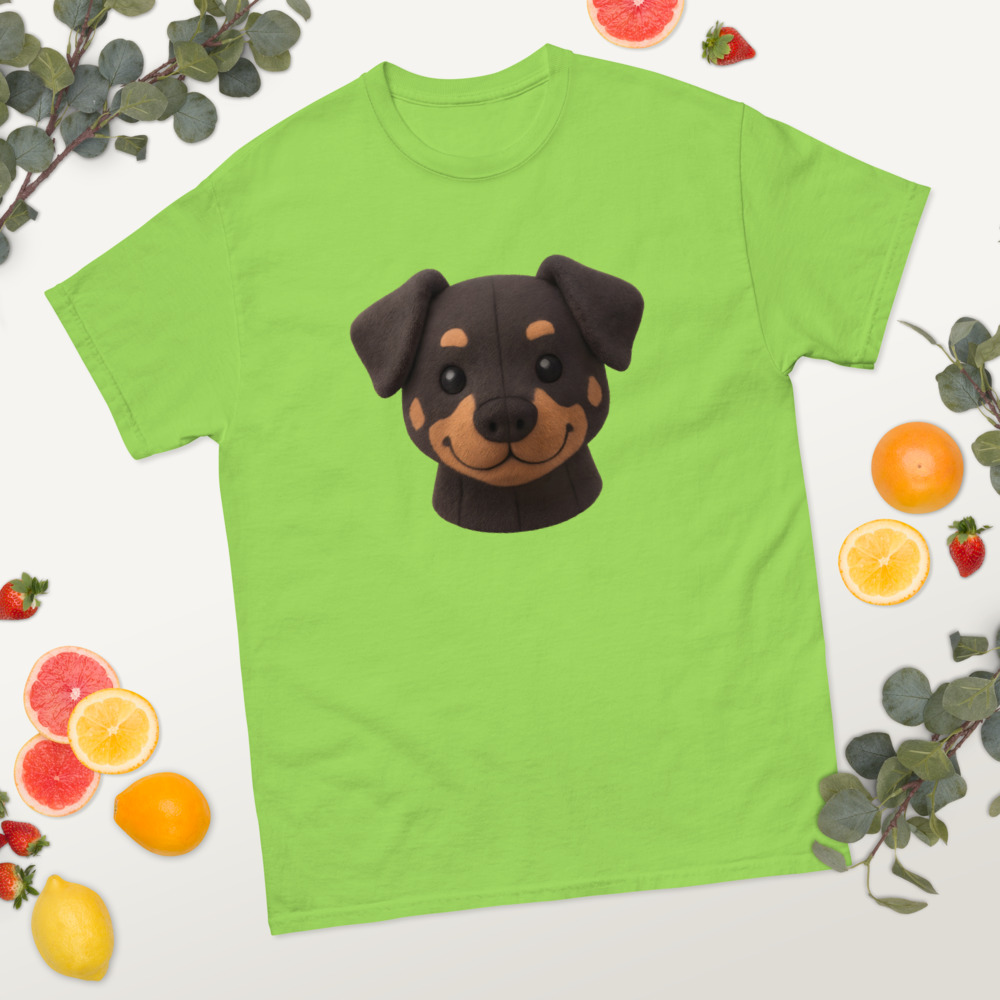 Doberman Pinscher in plush style with vibrant colors