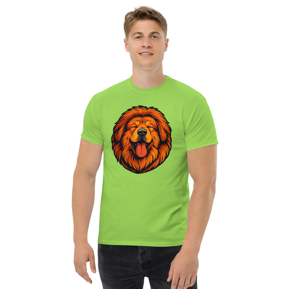 Tibetan Mastiff in comic book style with warm colors - Image 4
