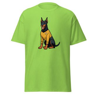 Doberman Pinscher in comic Star Trek style