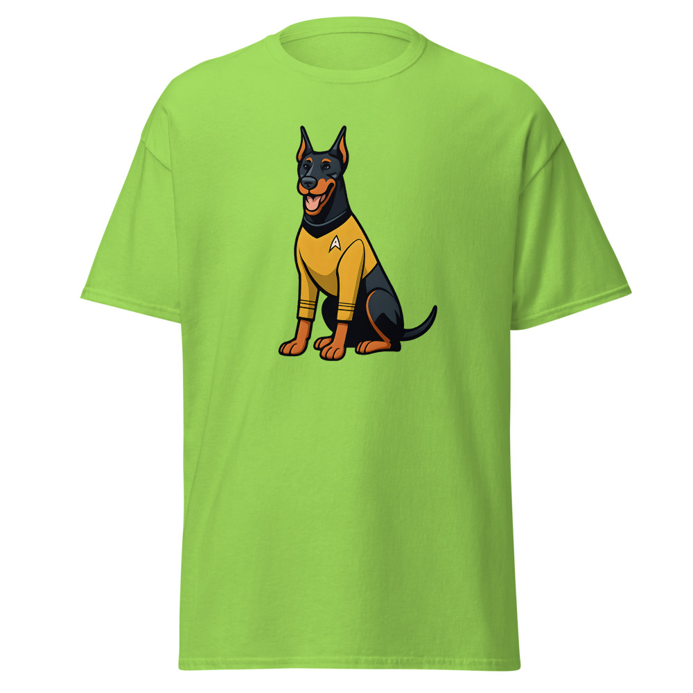 Doberman Pinscher in comic Star Trek style