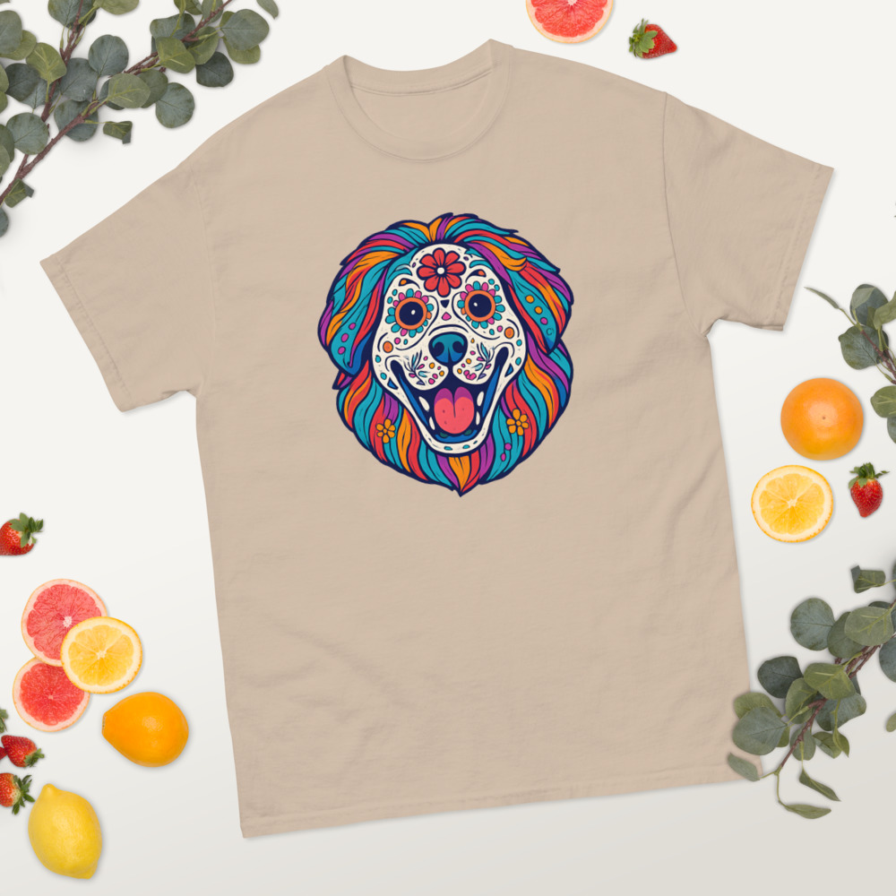 Tibetan Mastiff in Day of Dead style with bright colors - Image 7