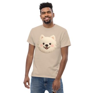 Samoyed in plush style with pastel colors