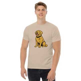 Golden Retriever in comic Star Trek style