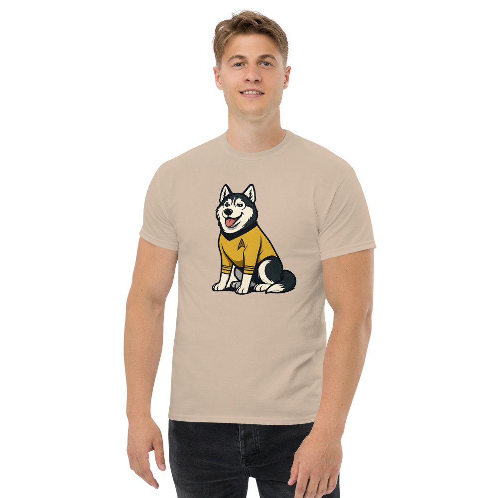 Siberian Husky in comic Star Trek style