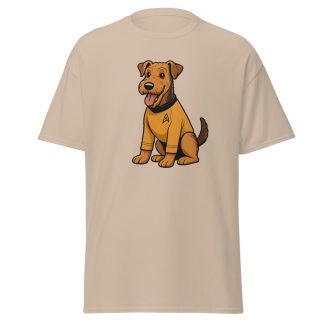 Airedale Terrier in comic Star Trek style