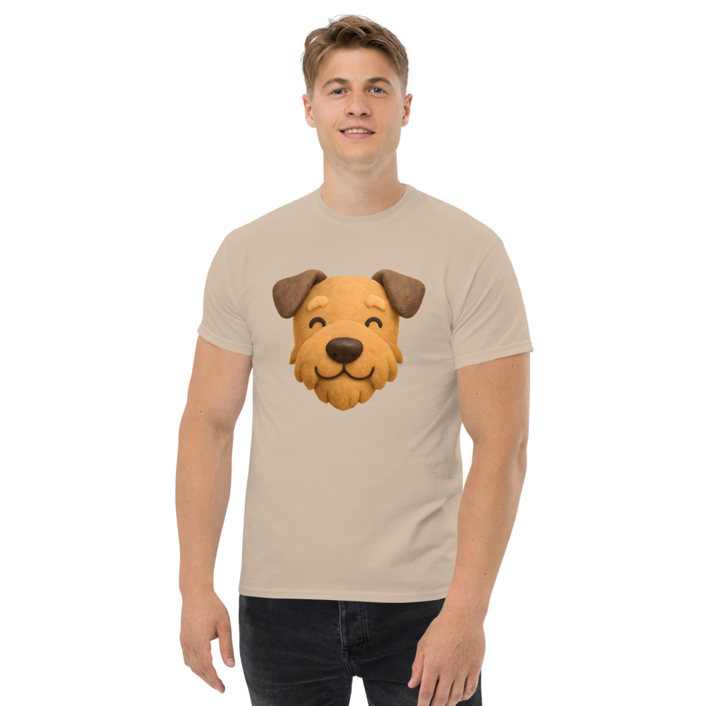 Airedale Terrier in plush style with vibrant colors