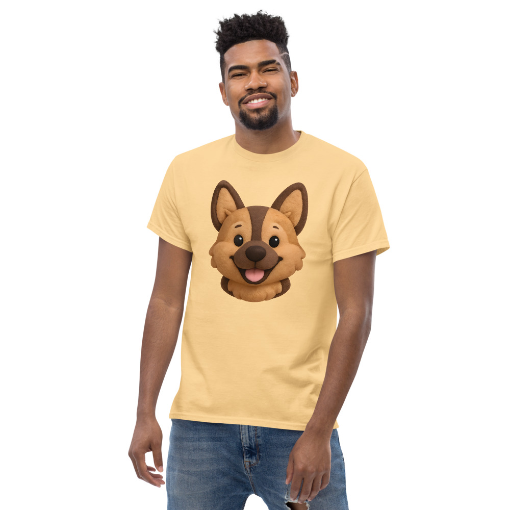 German Shepherd in plush style with vibrant colors